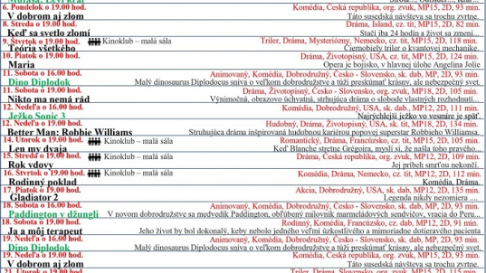 Cinema Program: JANUARY 2025